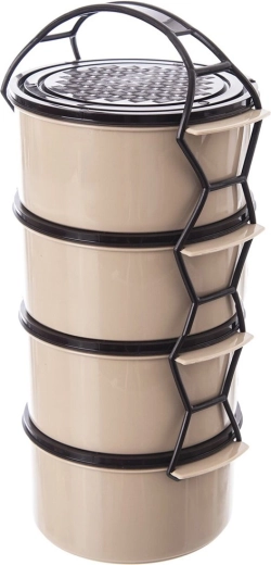 Cuatro recipientes espaciosos 4×1,5 l