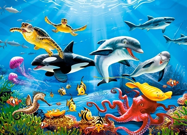 Puzle de 200 piezas tropical underwater world