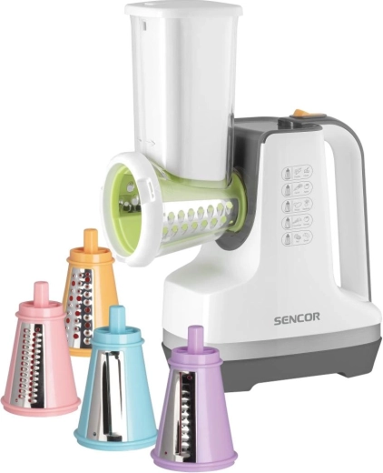 Rallador y cortador eléctrico Sencor con accesorio para preparar helados
