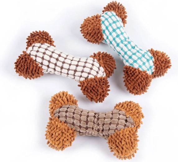 Pelota de peluche con sonido para perros - 1 unidad