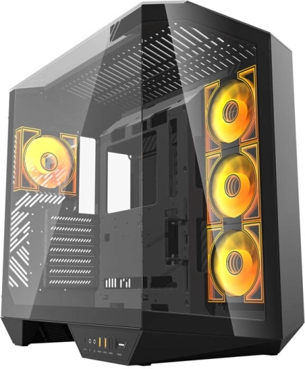 Caja de ordenador Darkflash con 4 ventiladores