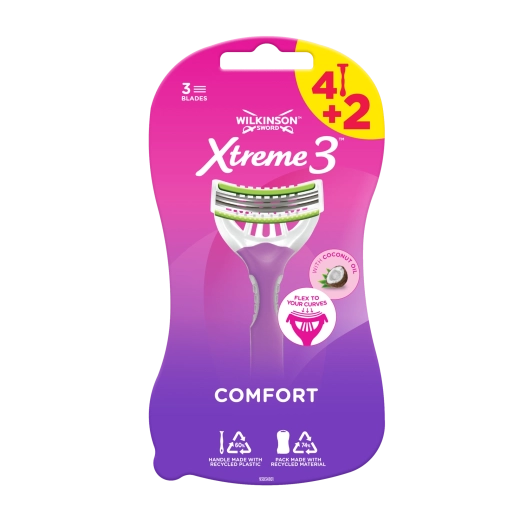 Maquinillas de afeitar desechables para mujer Wilkinson Sword Xtreme 3 Beauty, 6 uds.