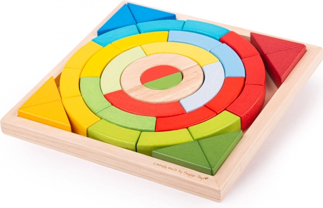 Bigjigs Toys arcos y triángulos de madera apilables