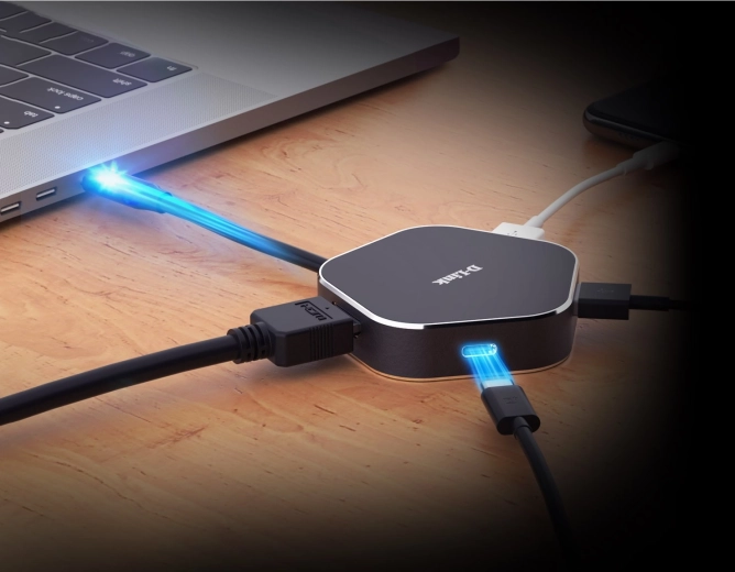 Adaptador multipuerto USB-C D-Link con HDMI