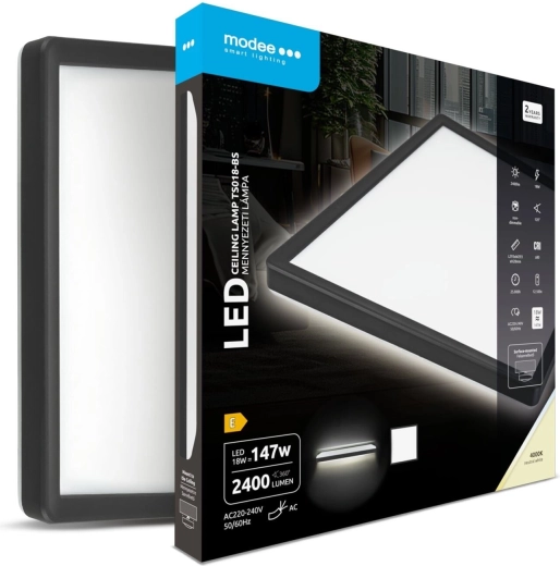 Lámpara LED de techo cuadrada Modee TS018-BS 18 W 4000 K 2400 lm