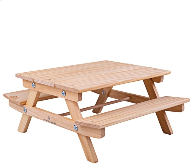 Banco de picnic de madera para muñecas Bigjigs Toys