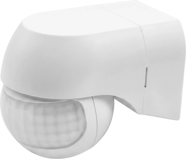 Sensor de movimiento PIR infrarrojo Maclean 180° para control automático de iluminación 12–24 V DC