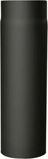 Tubo de humos con abertura 180 mm, longitud 250 mm, acero 1,5 mm, negro
