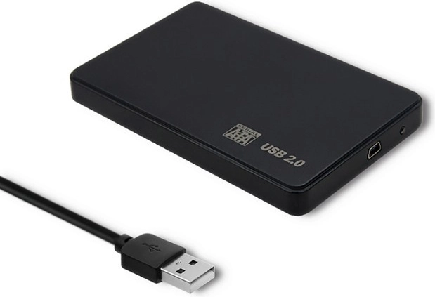 Caja externa para disco duro 2.5'' SATA3 USB 2.0 negra