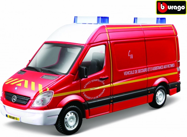 Modelo metálico Mercedes‑Benz Sprinter 1:50 de Bburago