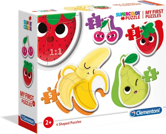 Mis primeros puzles Fruta 4 en 1
