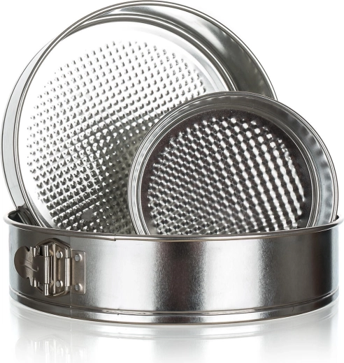 Juego de moldes desmontables para tartas FANTASIA 16/24/28 cm, metal estañado