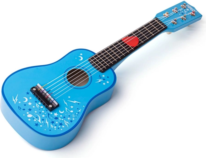 Guitarra infantil de madera Tidlo Star azul