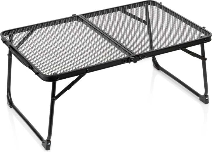 Mesa turística plegable Vilde negra 60 × 40 × 25 cm
