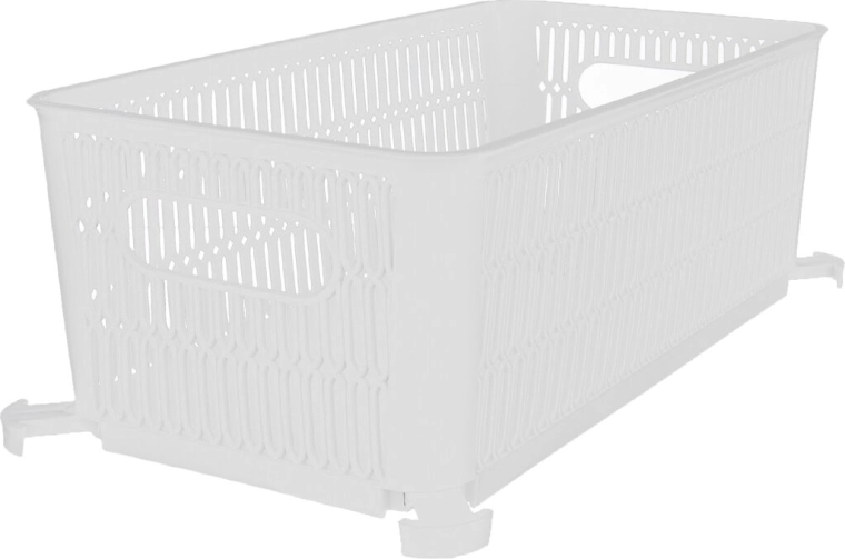 Cesta Nesta apilable blanca 29 × 16,5 × 11,5 cm