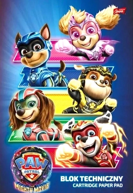 Cartulinas A4 blancas, 10 hojas, PAW PATROL