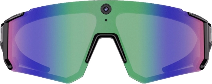 Gafas inteligentes deportivas con cámara Colmi V06 AI – negras con lentes azules