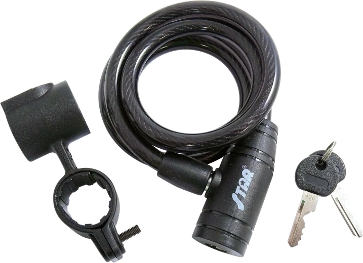 Candado de cable para bicicleta STAR S710 1000 mm con soporte