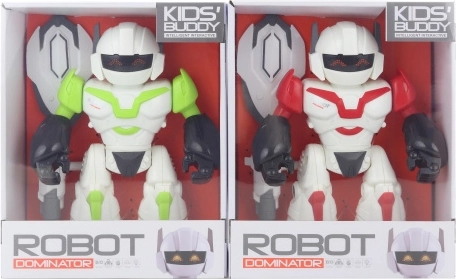 Robot de plástico a pilas con luces y sonidos