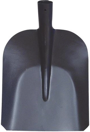 Pala de 23 cm sin mango, negra