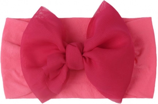 Cinta infantil con lazo – rosa oscuro, ancha