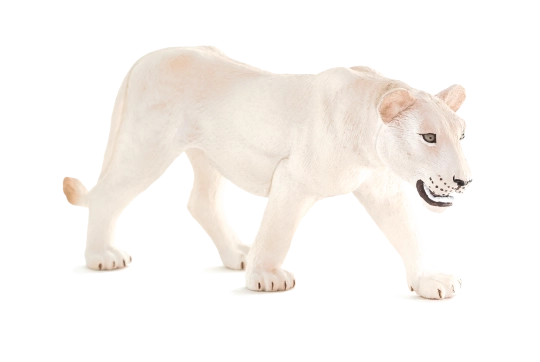 Mojo leona blanca – figura realista para niños y coleccionistas