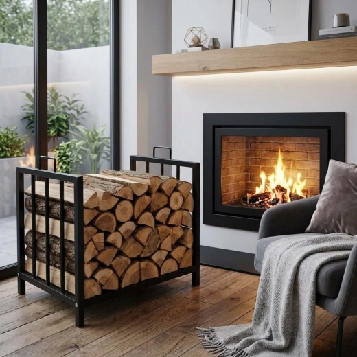 Diseño negro moderno para interior y exterior