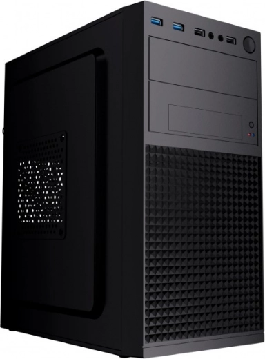 Caja de ordenador Fornax K300 Micro-ATX, 2× USB 3.0 y 2× USB 2.0, negra