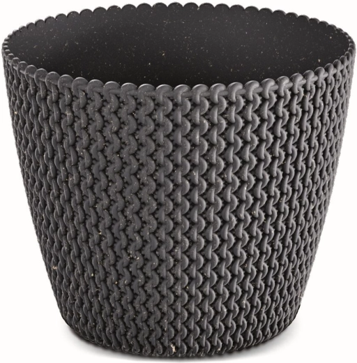Maceta Splofy Eco Wood 13 cm antracita