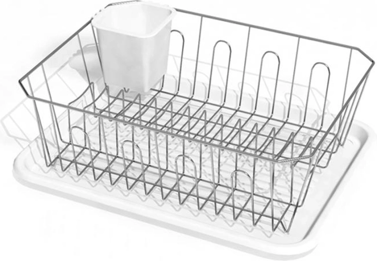 Escurridor de platos de alambre Toro con bandeja 43 × 32 cm