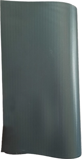 Banda de ocultación para valla 19 × 35 m de PVC y poliéster con grapas, gris RAL 7016