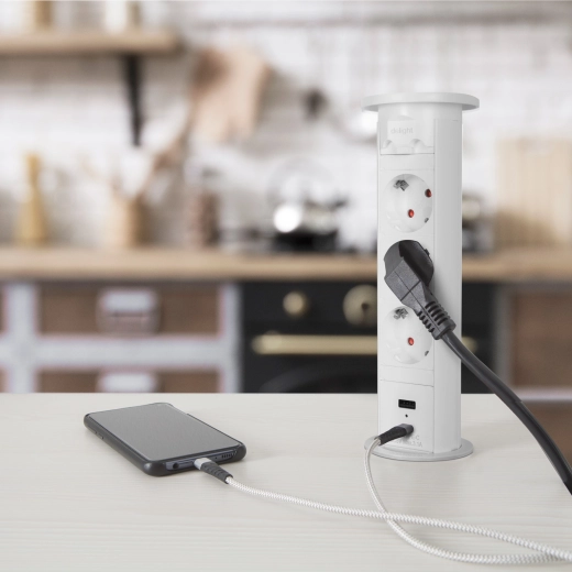 Alimentación y carga USB al alcance