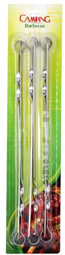 Brochetas de acero inoxidable TORO 60 cm, set de 6 unidades
