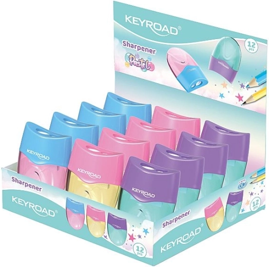 Sacapuntas Keyroad Mellow Duo en tonos pastel