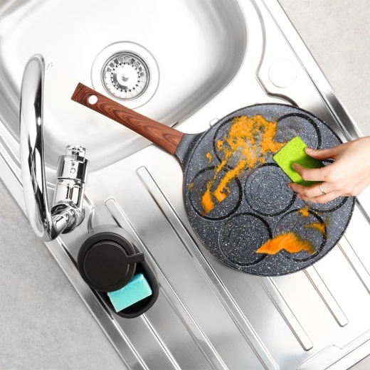 Superficie de granito antiadherente para una fritura más saludable