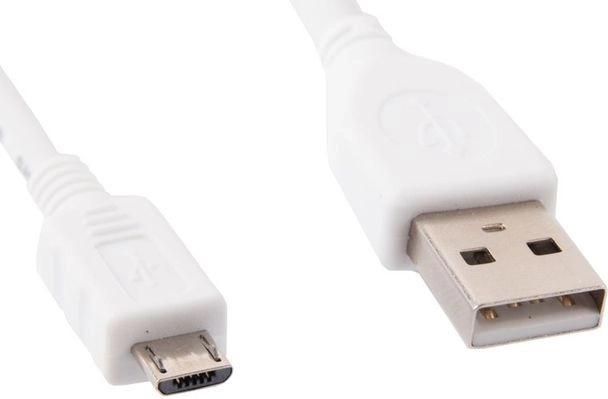 Cable USB blanco Micro AM-MBM5P 1 m