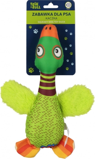 Patito de peluche con sonido para perros