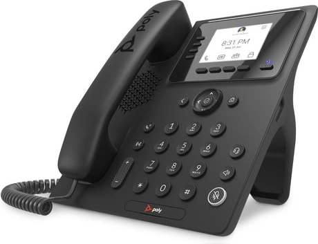 Teléfono empresarial Poly CCX 350 para Microsoft Teams con compatibilidad con PoE