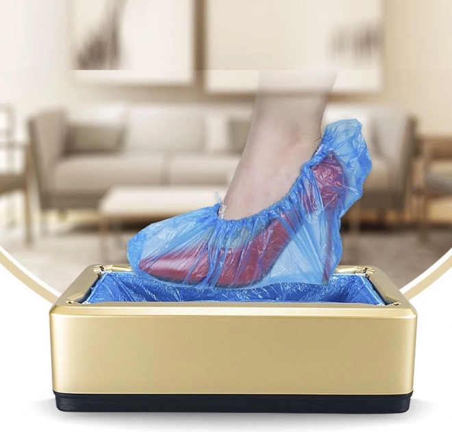 Dispensador automático de cubrezapatos – dorado