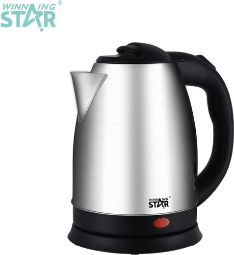 Hervidor eléctrico de acero inoxidable WinningStar de 1,8 l y 1500 W