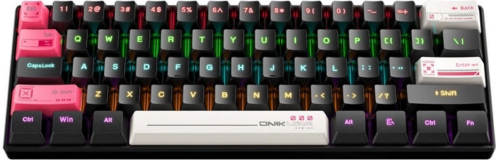 Teclado gaming Onikuma G55 de 61 teclas RGB (negro)