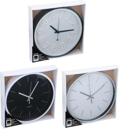 Reloj de pared de 30 cm – mix de colores