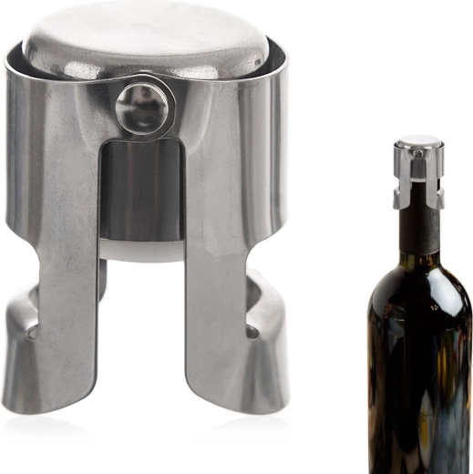Tapón de acero inoxidable para vino y bebidas espumosas 4 cm