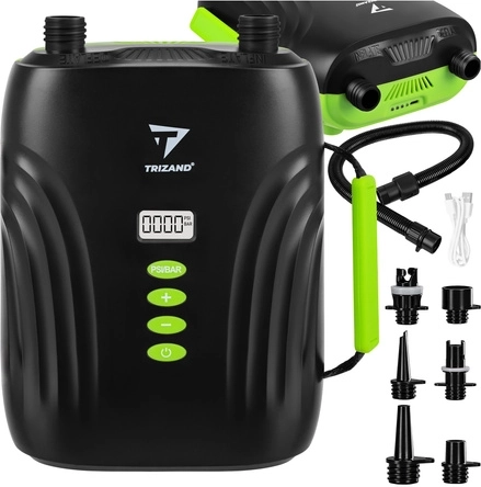 Bomba eléctrica recargable para SUP Trizand 20 PSI con LCD y USB-C