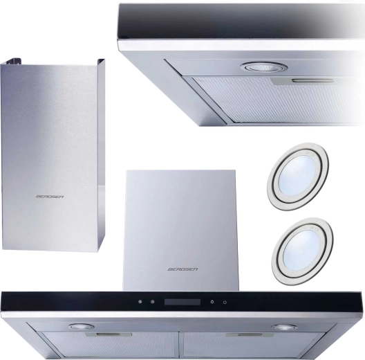 Campana extractora de chimenea 60 cm BERDSEN Inox con control táctil