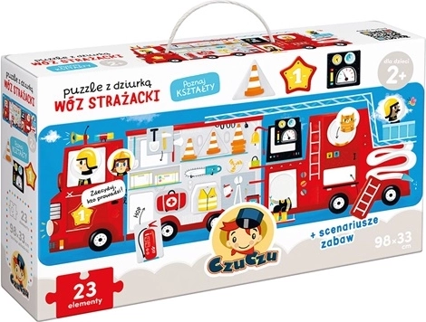 CzuCzu Puzzle con formas encajables Camión de bomberos