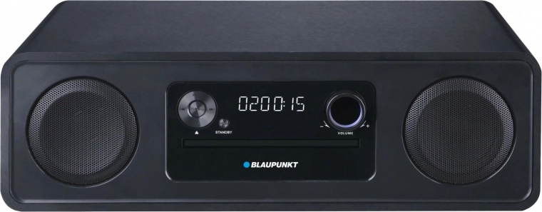 Microsistema con Bluetooth, CD/MP3, USB, AUX, radio FM, reloj y despertador