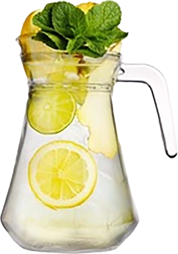 Recipiente de vidrio para hielo con pinzas 1,3 l