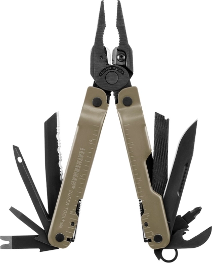 Leatherman Super Tool 300M coyote tan herramienta multifunción 18 funciones