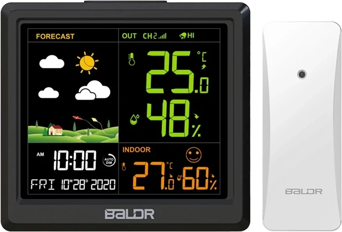 Estación meteorológica Baldrtherm con sensor exterior